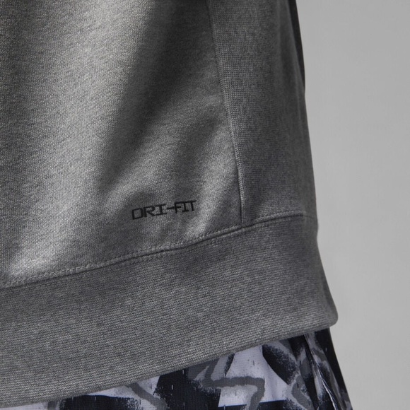 Nike Air Jordan Breakfast Club Mikes Gym Hoodie Size Medium Gray Jumpman Fleece - Picture 8 of 14